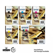 Epson 16XL Original Ink Cartridges for WF2540, WF2530WF WF2630WF WF-2750DWF Lot