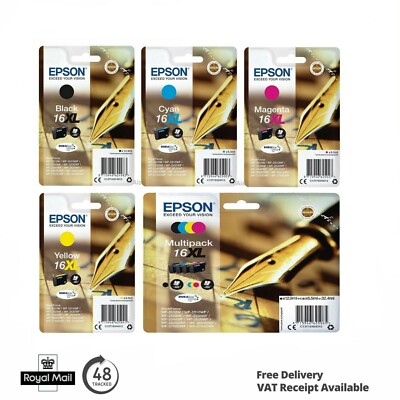 Original Epson 16XL Tintenpatrone Multipack für WF-2630WF WF-2810WF WF-2530WF Set