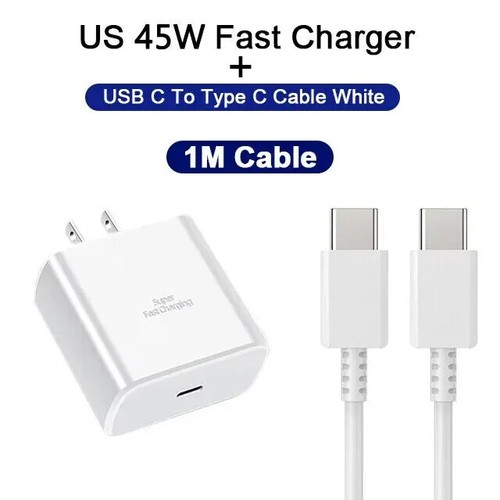 Charge Rapide 45W pour Samsung Chargeur USB C PD Charge Rapide 3.0 Charge Murale Neuf - Photo 9 sur 21