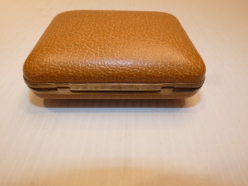 Vintage Elgin Germany Rectangular Travel Alarm Clock, Brown Case - Picture 7 of 7