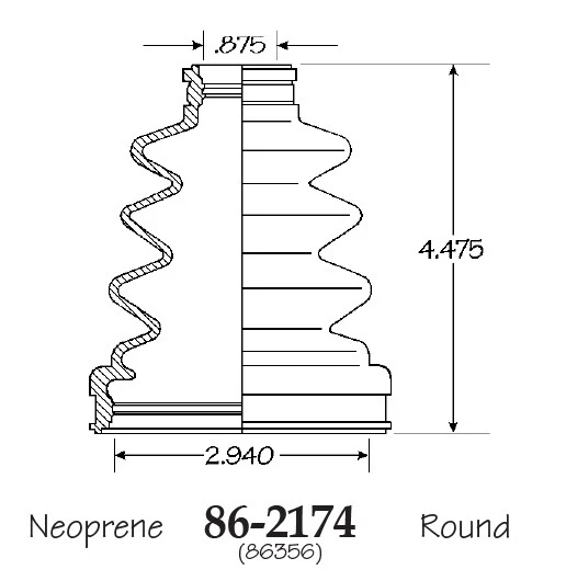 Bota de eje CV interior y exterior para Mitsubishi Endeavor 4x4 trasera 2004-2008 Foto 2 de 3
