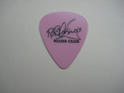 B.B. BB King King's Pink Blues Club Logo Guitar Pick Rare