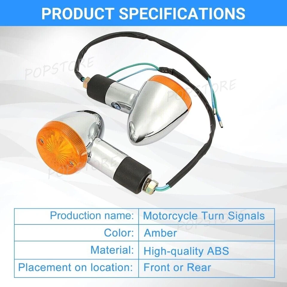 Turn Light Passing Signals Light Bar Kit For Kawasaki Vulcan VN 800 900 1500 USA - Изображение 4 из 4