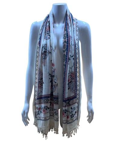 Laura Ashley Pashmina Scarf Shawl Wrap 100% Viscose 75 x 160 cm - Floral print - Picture 2 of 7
