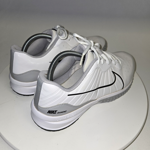 Nike Alpha Huarache Varsity 4 Turf Mens 9.5 White Baseball Shoes DJ6518-100 - Picture 9 of 15