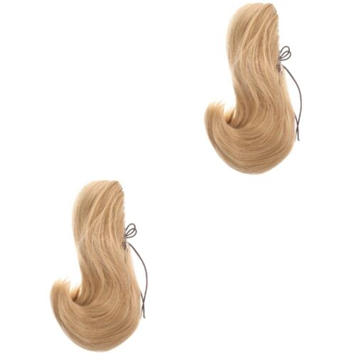  2 pièces Ponytail Extensions Griffe Clips Faux Clips pour Femmes Miss Cheveux Pièce - Photo 1/12