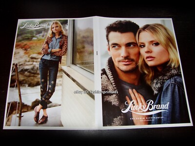 LUCKY BRAND 4-Page PRINT AD Fall 2012 MAGDALENA FRACKOWIAK David Gandy SEXY