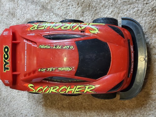 TYCO SCORCHER 6X6 R/C CAR NO REMOTE UNTESTED AS-IS FOR PARTS? RC 6 WHEEL WHEELS | eBay