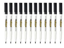 	12pk Monami Name Pen F Medium Point Permanent Marker Oil-based Pen Black	