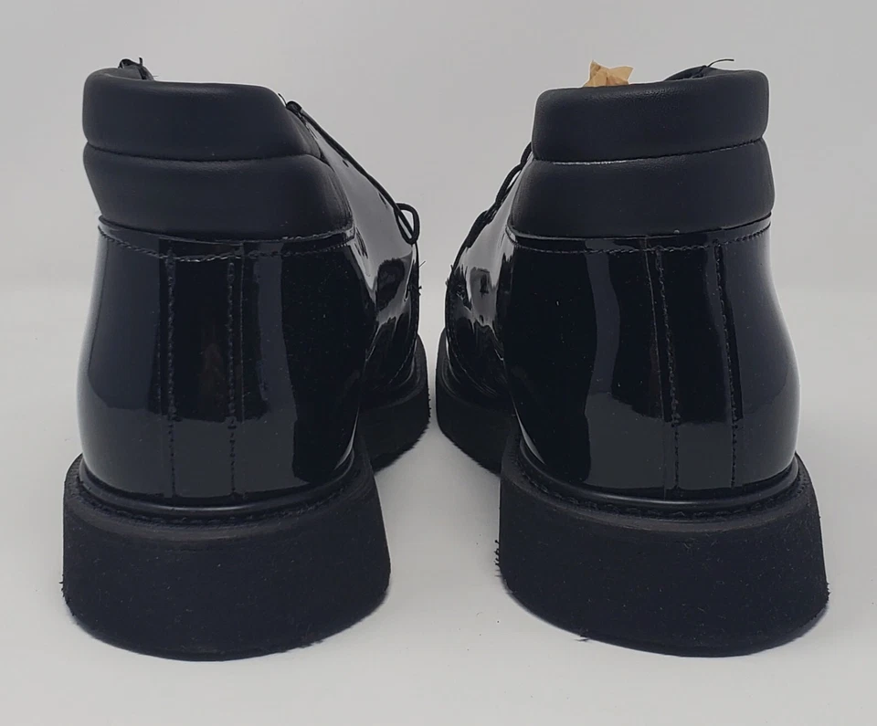 Bota Chukka Bates Lites E00053 Cuello Acolchado Alto Brillo Negra Talla 3,5 B nuevo en caja Foto 3 de 4