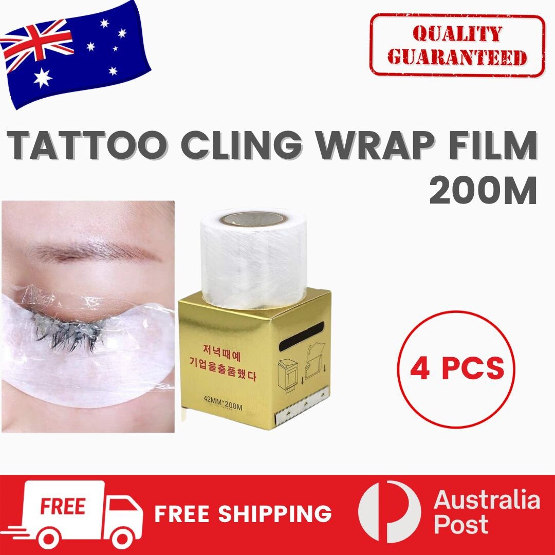 4 PCS Tattoo Cling Wrap Clear Film for Covering Brow and Skin eBay
