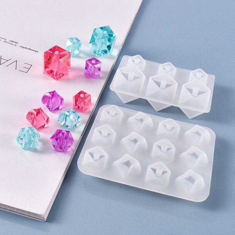 Crystal Epoxy Resin Silicone Mold for DIY Bead Making Craft