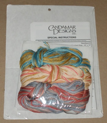 Candamar "Quilted Star" Needlepoint Stitch Sampler Kit NIP 14x14" - Picture 2 of 2