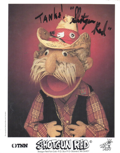 Autographed "Tanks" from Shotgun Red Nashville Now Hee Haw TV 1980s 8x10 great