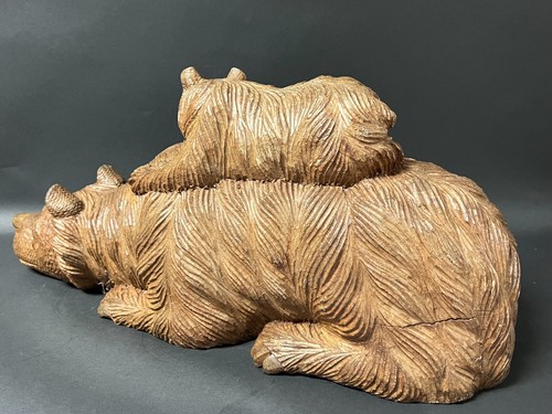 BEAR WITH CUB PAPER MACHE MOLD/SCULPTURE - Picture 10 of 10