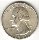 USA - 1961D - Washington ¼ $ - Silver Eagle - #15831RG