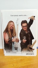 Zoom Q2hd Recorder - STEVE VAI - ZAKK WYLDE - PRINT AD - 11 X 8.5   9