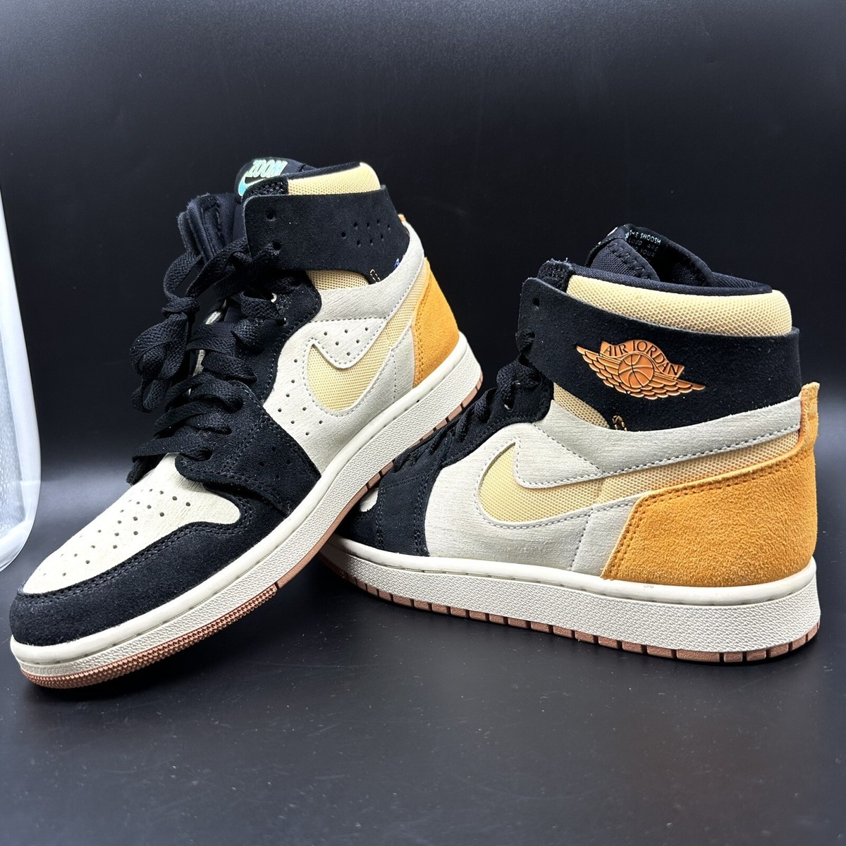 Nike Air Jordan High Zoom CMFT Black Gold Muslin Orange DV1307