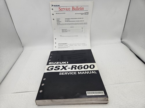 2004 Suzuki GSX-R600 Service Shop Repair Manual, Bulletin 99500-35090-03E - Read