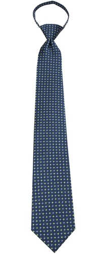 Men's Blue Pretied Zipper Necktie Weddings Business Prom - 第 1/2 張圖片