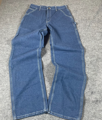 Carhartt Jeans Mens 32x34 Carpenter Pants Blue Denim B13 DST Cotton Mens NWT