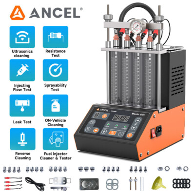 #ad #ad ANCEL ANJ400 Car Fuel Injector Cleaner Tester Ultrasonic Cleaning Machine Tool $311.99