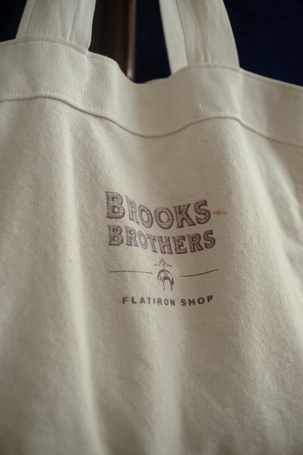 BROOKS BROTHERS NYC Flatiron Shop Natural Cotton Canvas Reusable Shopping Bag - Bild 4 von 12