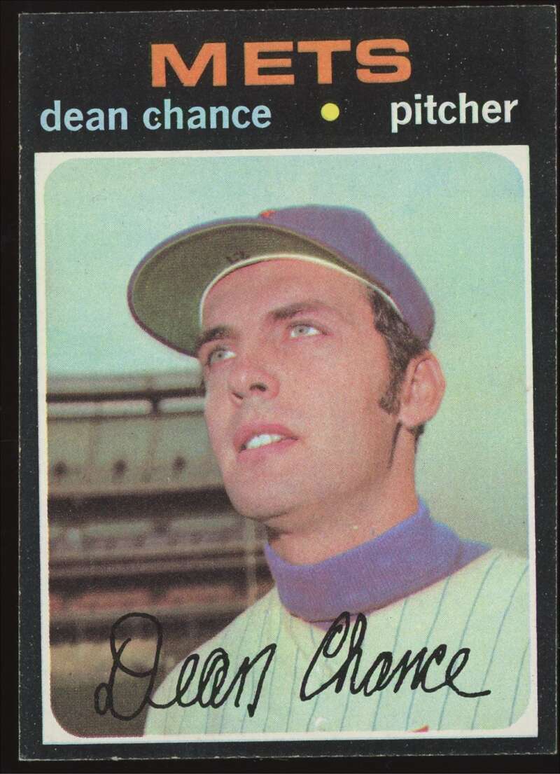 1971 Topps Dean Chance #36 New York Mets NM Near Mint