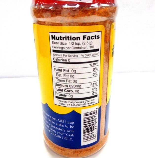 J.O. Spices Maryland Co.2 CRAB SEASONING for Crabs & All Seafood 16 Oz