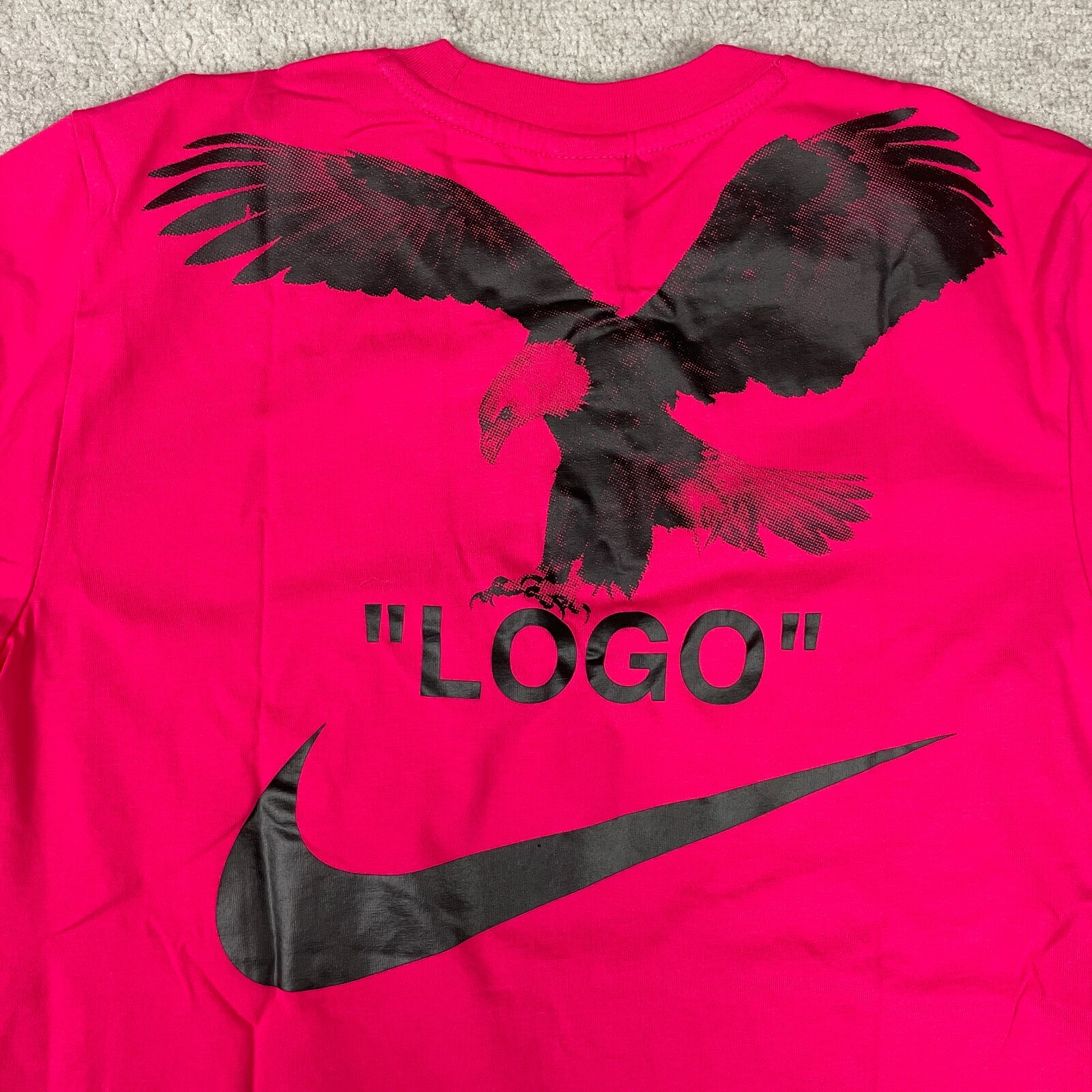 OFF WHITE X NIKE Nike OFF WHITE camicia uomo piccola rosa NRG A6 smoking aquila RARA