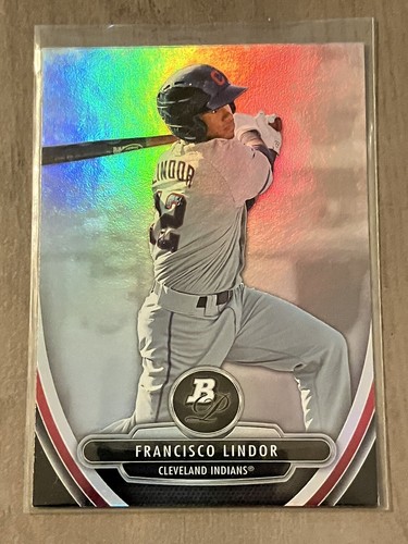 Francisco Lindor 2013 Bowman Platinum Rookie Prospect Card. Cleveland Indianer