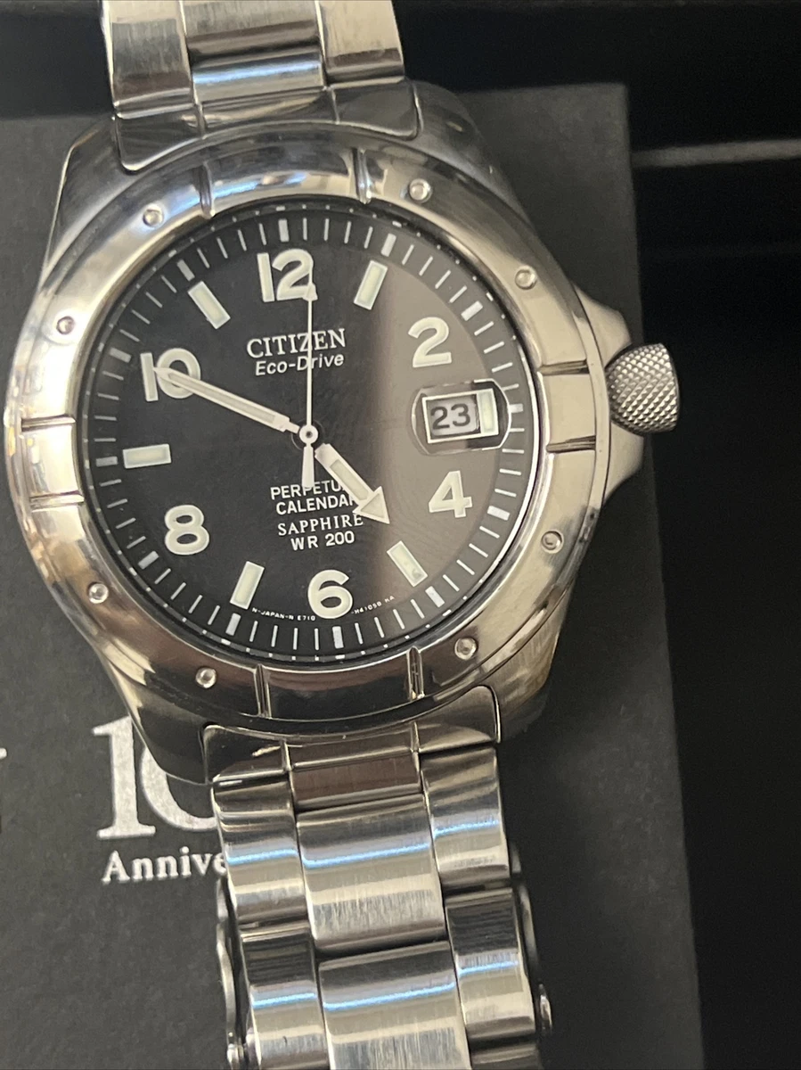 Citizen Eco Drive Perpetual Calendar Sapphire E710 Antimag 4800