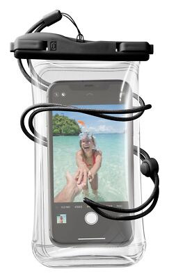 Cellularline Voyager waterproof case Schwarz Handytasche Wasserdicht BRANDNEU