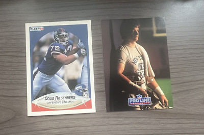 1990 & 1991 Football Card Lot New York Giants Doug Riesenberg Fleer ...