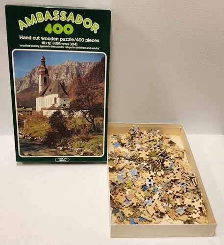 RARE Ambassador Hand Cut Jigsaw Wood Puzzle RAMSAR CHURCH GERMANY 300+ Pieces - Picture 3 of 10