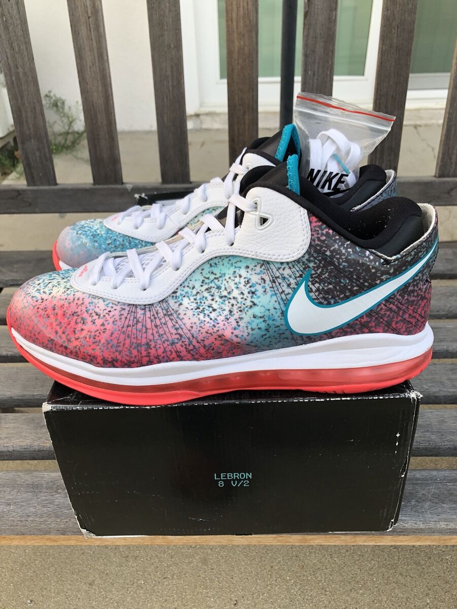 Nike Lebron James LBJ 8 Low V2 Miami Nights 11 Solar Red Nike Lebron James LBJ 8 Low V2 Miami Nights 11 Solar Red