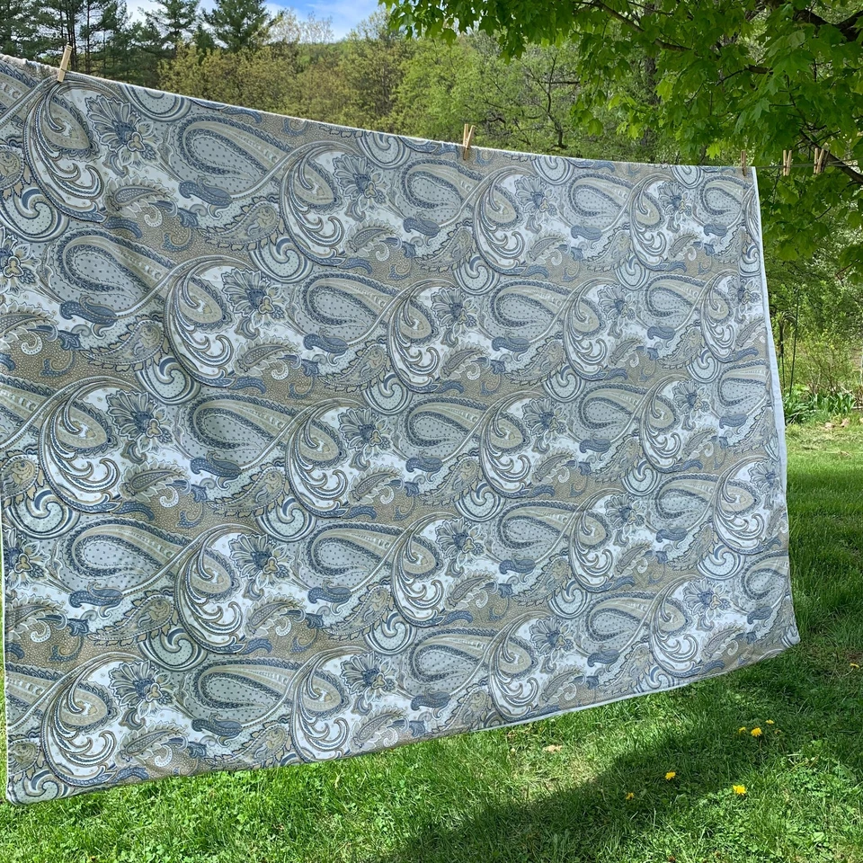 Funda nórdica cama queen azul beige botones cachemira excelente estado Foto 2 de 4