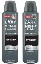 2 Packs Of Dove Men Care Invisible Dry Deodorant Spray 150 Ml