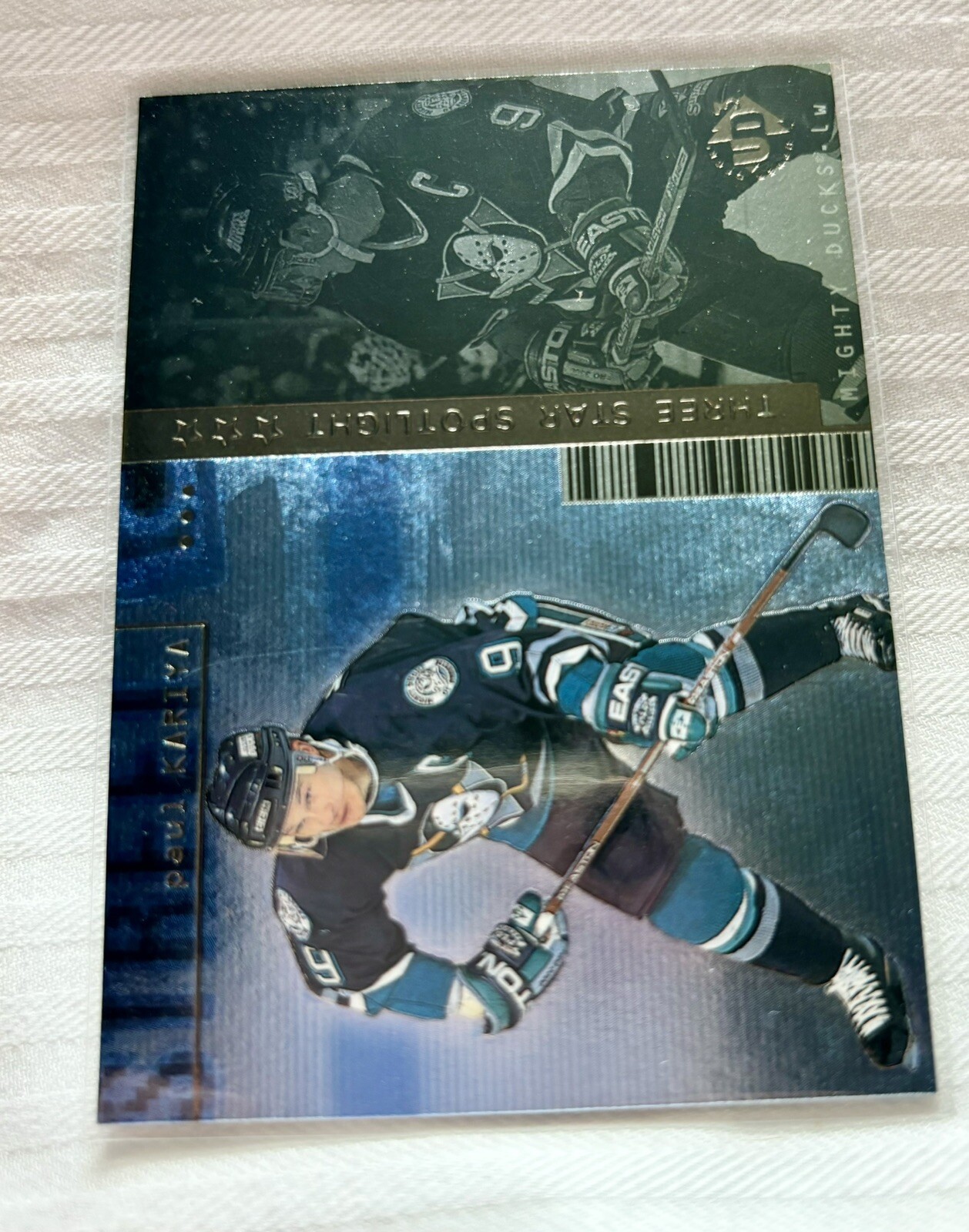 1998-99 Upper Deck UD3 Paul Kariya #94 / TS34 HOF Anaheim Ducks
