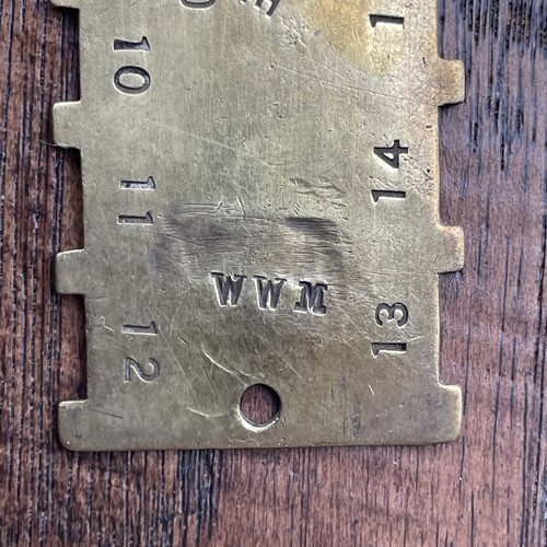 VINTAGE CANADA STANDARD BRASS RING WIDTH GAUGE : WATCHMAKER / JEWELER TOOL - Picture 3 of 7