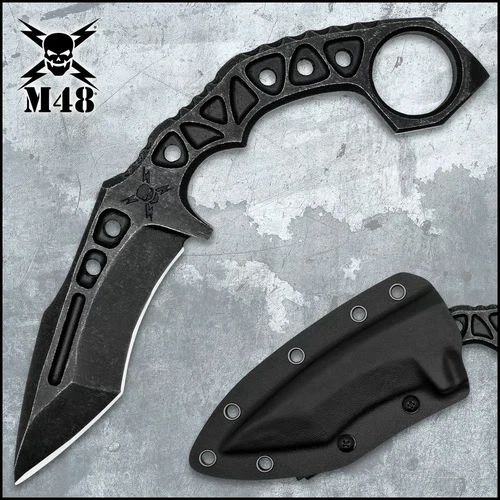 M48 Tanker Combat Tanto Karambit Knife 11mm Full Tang Kydex UC3443 9" OA New