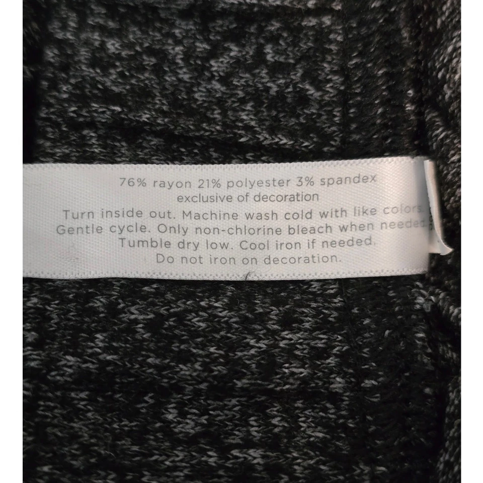 Pantalones de dormir para mujer Cacique Space Dye gris bolsillos delanteros acento dorado al tobillo 18/20 Foto 4 de 4