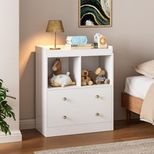 Baby Dresser with Changing Table Top 6 Drawer Nursery  Changing Station