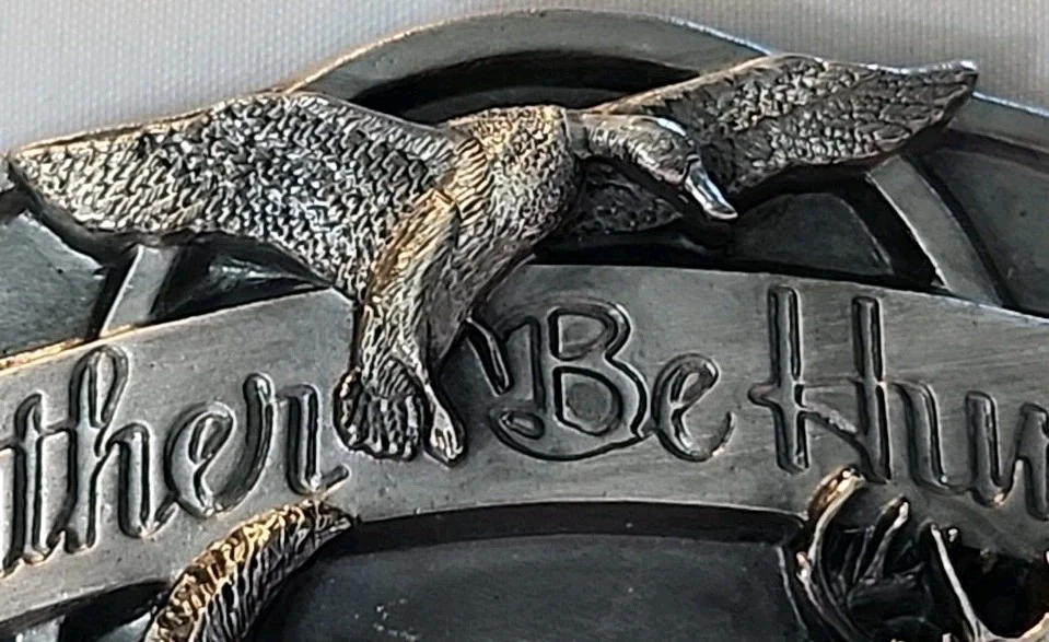 De colección Hebilla de Cinturón de Peltre Siskiyou Preferiría Estar Cazando Ciervos Buck Rifles 1987 Nuevo Foto 4 de 4