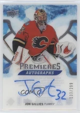 2017-18 Upper Deck Ice Premieres /299 Jon Gillies #IPA-JG Rookie Auto RC