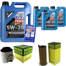 FILTRE DE KIT D'INSPECTION HUILE DE LIQUI MOLY 8L 5W-30 pour Audi Q5 8R 3.0