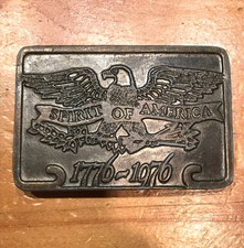 VINTAGE SPIRIT OF AMERICA EAGLE 1776-1976 BICENTENNIAL BELT BUCKLE