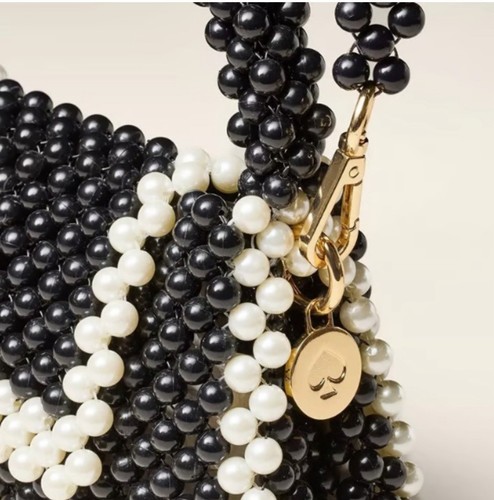 Borsa Target Kate Spade Pearl bianca e nera esclusiva a mano nuova con etichetta - Foto 3 di 4