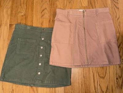 Childrens Place - Lot of 2 Skirts - Olive Green (Sz 14) & Dusty Rose (Sz 16)