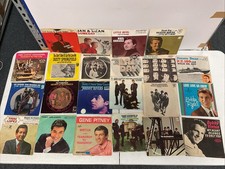 Lot Of 22 1960 s 45 RPM Vinyl W/Picture Sleeves Rock Pop Doo Wop VG/VG